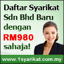 Daftar Syarikat Sdn Bhd Baru dengan hanya RM980 sahaja!